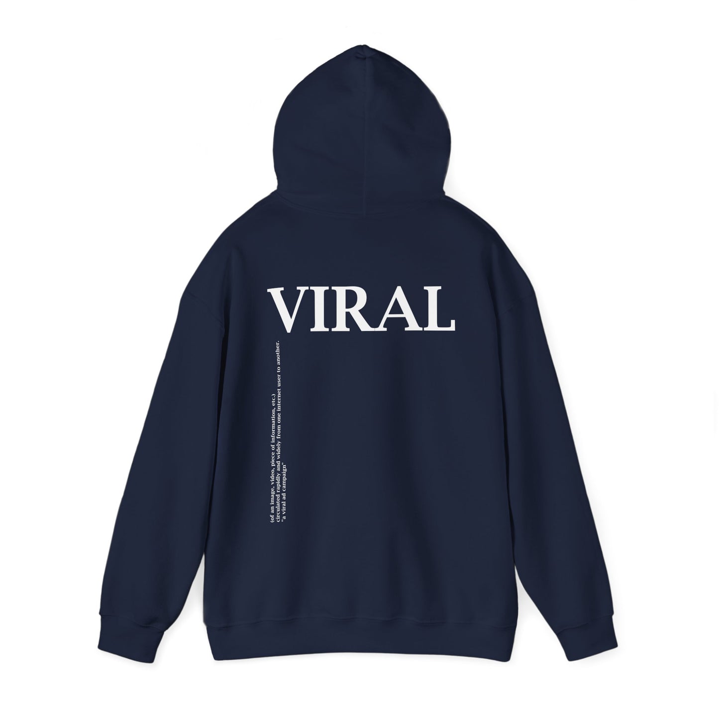 White Logo Viral Theory Definition Unisex Heavy Blend Hoodie