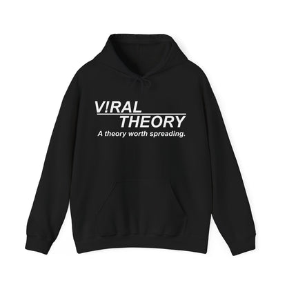 White Logo Viral Theory A Theory Worth Spreading Unisex Heavy Blend Hoodie