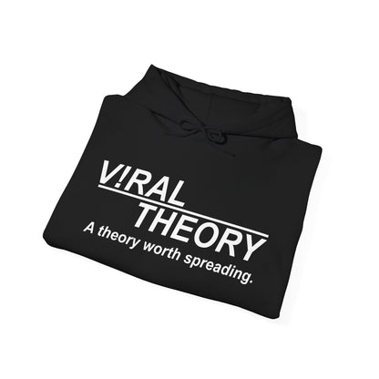 White Logo Viral Theory A Theory Worth Spreading Unisex Heavy Blend Hoodie